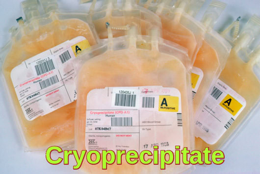 Cryoprecipitate Units for Transfusion Medicine